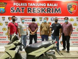 Sat Reskrim Polres Tanjung Balai Ungkap Curanmor, Amankan Tersangka dan Sita Barang Bukti