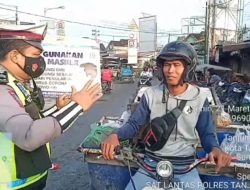 Cegah Penyebaran Covid 19 Sat Lantas Polres Tanjung Balai Laksanakan Public Speaking