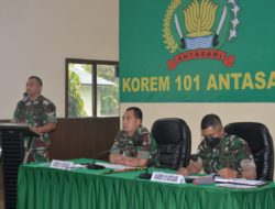 Dukung Pembangunan Nasional, Danrem Atensi Pembinaan Teritorial Kodim Jajaran Korem 101/Antasari