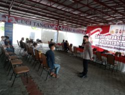 Polrestabes Medan Gelar Vaksinasi Sekaligus Pembagian Sembako di PRSU Medan