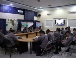 Polrestabes Medan Gelar Taklimat Akhir Audit Tahap I 2022 Lewat Zoom Meeting