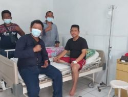 Kondisi Sudah Membaik, Ketua Pewarta Diperbolehkan Pulang, Ketua PAC PP Joko Tarigan Menjenguk
