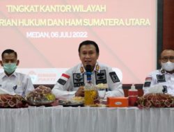 Adakan Rapat Persatuan Olahraga Pengayoman (POP), Kakanwil Sumut: Fokus Pada Jangka Panjangnya