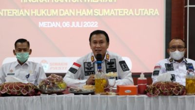 Adakan Rapat Persatuan Olahraga Pengayoman (POP), Kakanwil Sumut: Fokus Pada Jangka Panjangnya