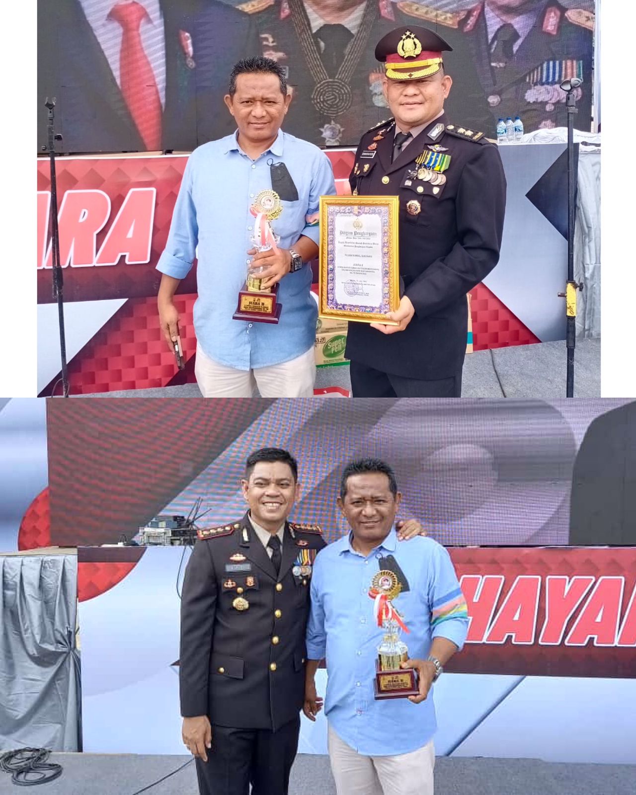 Sekjen Pewarta Juara 2 Lomba Narasi HUT Ke-76 Bhayangkara