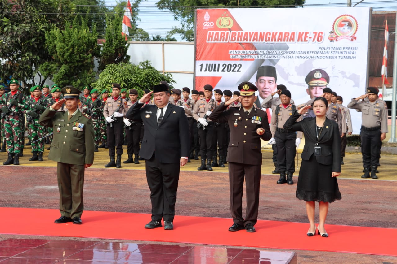 Puncak Hari Bhayangkara ke 76 Tahun 2022 secara Virtual Dipimpin Presiden Republik Indonesia Ir H. Joko Widodo