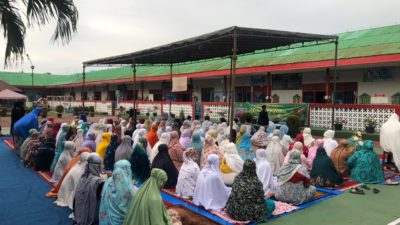 Peringatan Hari Raya Idul Adha 1443 H, Rutan Perempuan Medan Gelar Shalat Bersama