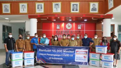 Pemerintah Kabupaten Tapanuli Utara Terima 15.000 Masker Dari Dana CSR PT. Indomarco Prismatama