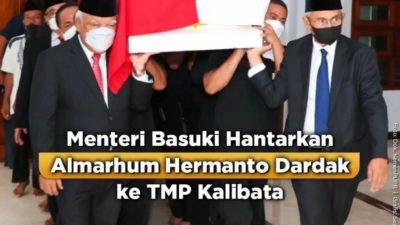 Pemakaman Wakil Menteri Pekerjaan Umum (PU) Periode 2009-2014 DR Ir. Achmad Hermanto Dardak, M.Sc., Ph.D Dilaksanakan Dengan Secara Kenegaraan