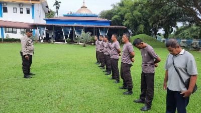 Polrestabes Medan Beri Pelatihan Tenaga Sekuriti UPDL di Pancurbatu