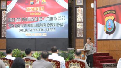 Seminar Penanganan Kejahatan Kekerasan Seksual, Kapolda Sumut Minta Lindungi Anak dan Perempuan