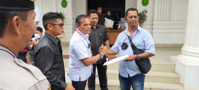 Polrestabes Gelar PAM Unjuk Rasa di PN Medan