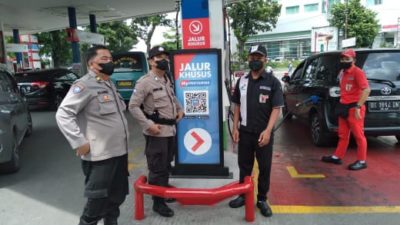 Polrestabes Medan Edukasi SPBU Terkait Naiknya Harga BBM