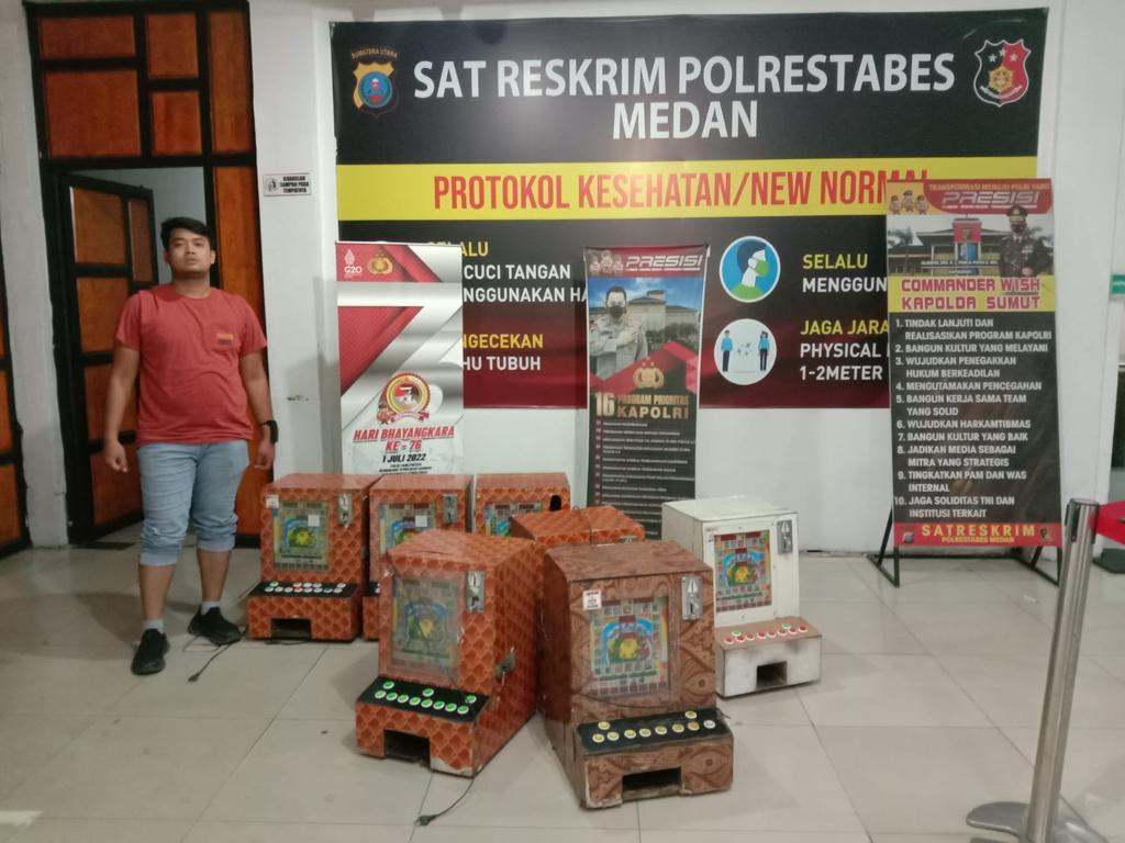 Polrestabes Medan Obok-obok Jermal 15 Sabu, Jackpot dan Samurai Diamankan