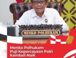 Menko Polhukam Puji Kepercayaan Polri Kembali Naik