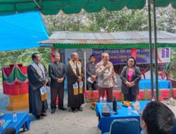 Pucuk Pimpinan Huria Kristen Indonesia (HKI) Bersama Bupati Tapanuli Utara Hadiri Peletakan Batu Pertama Pendirian Gereja HKI Munson Layman