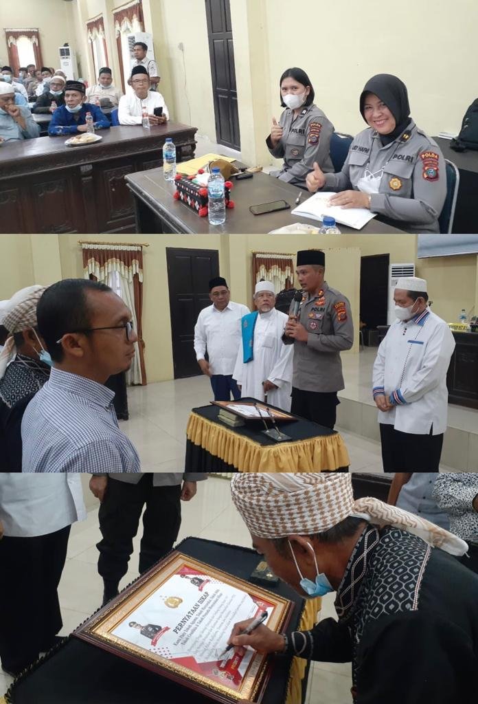 Ulama Ceramahi Polisi di Enam Mapolres, Dr. Amhar Nasution : Memotivasi Agar Jadi Teladan Serta Berahlak Mulia