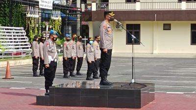 Kabag Ops Polrestabes Medan Pimpin Apel Pasukan