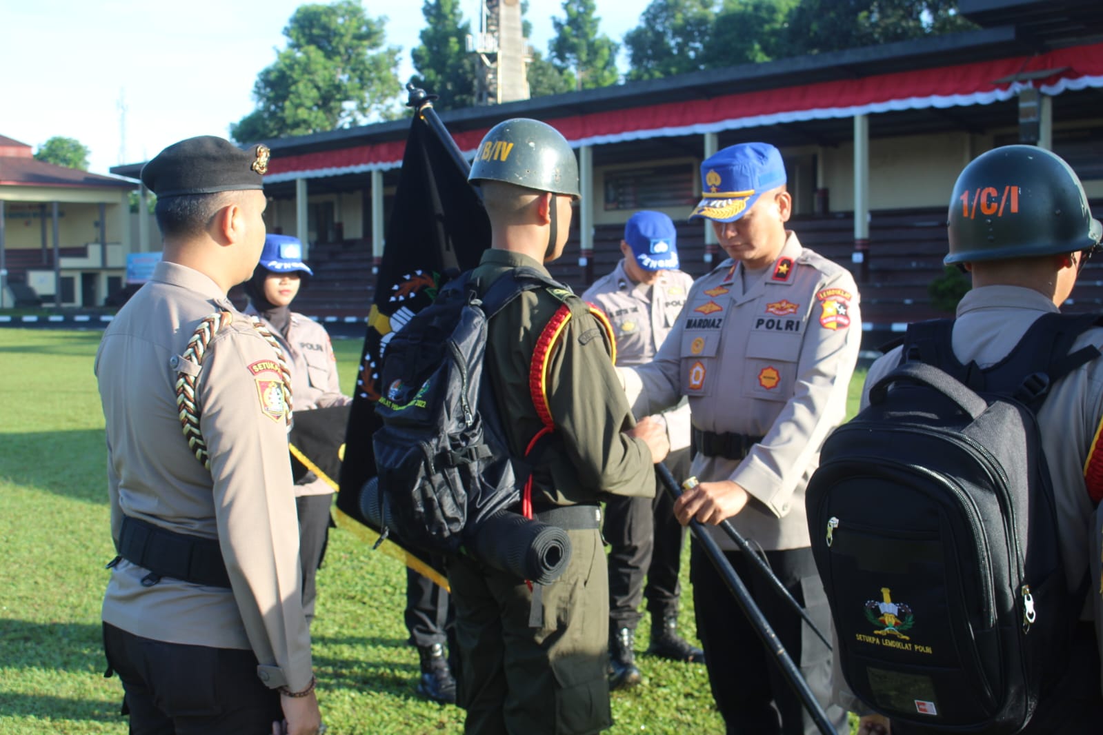 Kasetukpa Lemdiklat Polri Kukuhkan Perangkat Resimen Korps Siswa PAG Gelombang I Dan Diklat Polhut TA. 2022