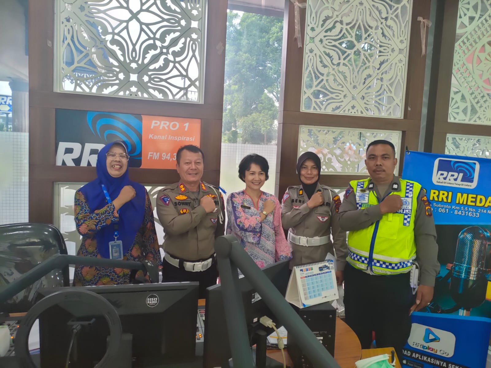 Satlantas Polrestabes Medan Hadiri Talkshow di RRI