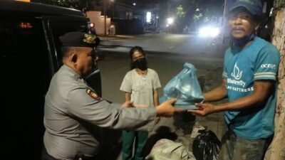 Personil Sat Samapta Polrestabes Medan Lakukan Patroli Humanis Dini Hari