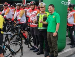 Kabag Ops AKBP Arman Muis Bersama 50 Anggota Polrestabes Medan Ikuti Fun Bike HUT ke-77 TNI