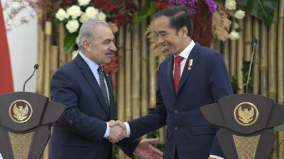 Presiden Jokowi Sambut Kunjungan Resmi Perdana Menteri Palestina di Istana Bogor