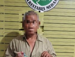 Edarkan Sabu-sabu, Kakek Bauk Tanah Diciduk Satres Narkoba Polrestabes Medan