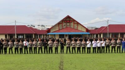 Polrestabes Medan Hadiri Upacara Pelepasan Satgas Ops Puri Agung 2022
