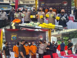 Penyelundupan 42 Kg Sabu Asal Malaysia di Medan Berhasil Digagalkan, Polisi Diciduk Tiga Pengedar