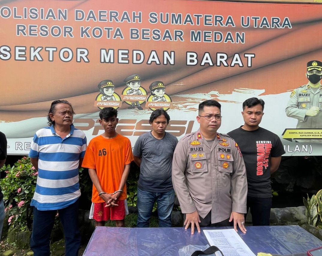 Polsek Medan Barat Tangkap Komplotan Geng Motor 