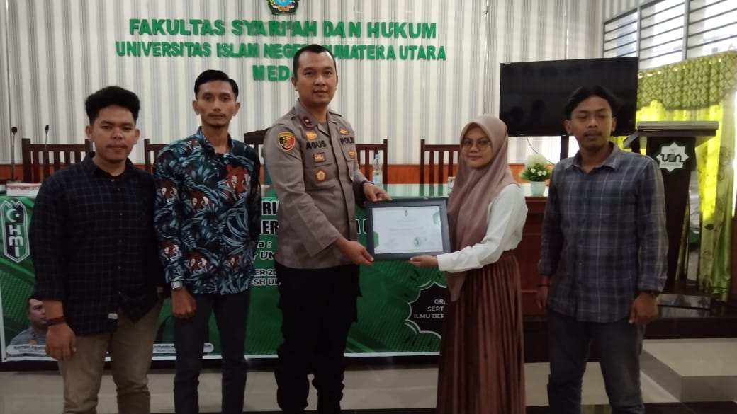 Kapolsek Percut Sei Tuan Jadi Narasumber Dialog Publik HMI FSH UINSU