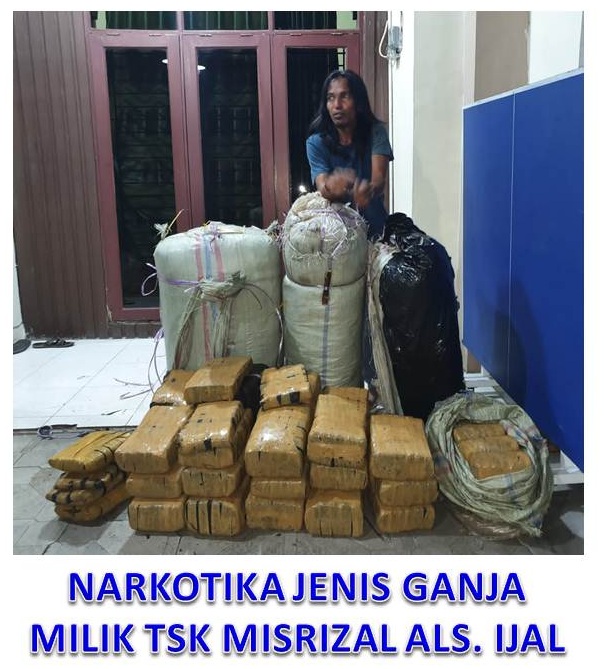 200 Kg Ganja Siap Edar Diamankan Polisi