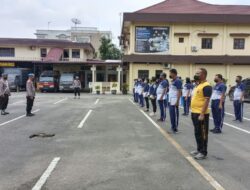 Jaga Kebugaran Tubuh, Anggota Polrestabes Medan Olahraga Bersama