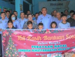 Tali Kasih Bantuan Sosial Dalam Rangka Perayaan Natal Lapas Binjai Kanwil Kumham Sumut