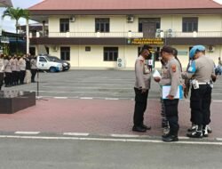 Polrestabes Medan Gelar Apel Pagi, Begini Pesan Kompol D Simamora