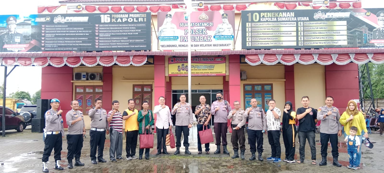 Kapolsek Patumbak Lepas Tiga Personil Purna Bakti