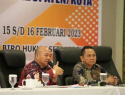 Bupati Taput Sebagai Narasumber Rakor Panitia Rencana Aksi Nasional Hak Asasi Manusia Provsu dan Kabupaten/ Kota TA. 2023