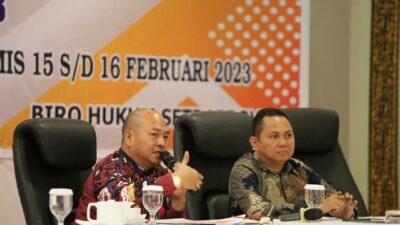 Bupati Taput Sebagai Narasumber Rakor Panitia Rencana Aksi Nasional Hak Asasi Manusia Provsu dan Kabupaten/ Kota TA. 2023