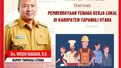 Bupati Tapanuli Utara Targetkan Seluruh Dunia Usaha Berdayakan 70% Tenaga Kerja Lokal