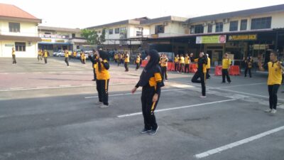 Jaga Kebugaran Fisik, Polrestabes Medan Olahraga Bersama