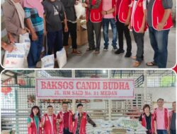 Candi Buddha Bersama Pewarta Bagikan 600 Paket Sembako Pada Warga Kurang Mampu