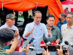 Presiden Jokowi Tinjau Posko Pengungsi Korban Kebakaran TBBM Pertamina Plumpang