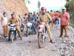 Kunker Bupati Taput Ke Kecamatan Tarutung Sekaligus Meninjau Pembukaan Jalan Hutapea Banuarea – Simataniari Desa Hutapea Banuarea