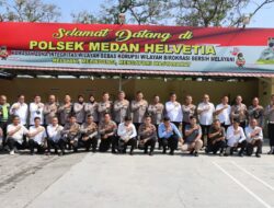 Kapolrestabes Medan Kunker dan Sekaligus Bantu Anak Penderita Stunting di Helvetia