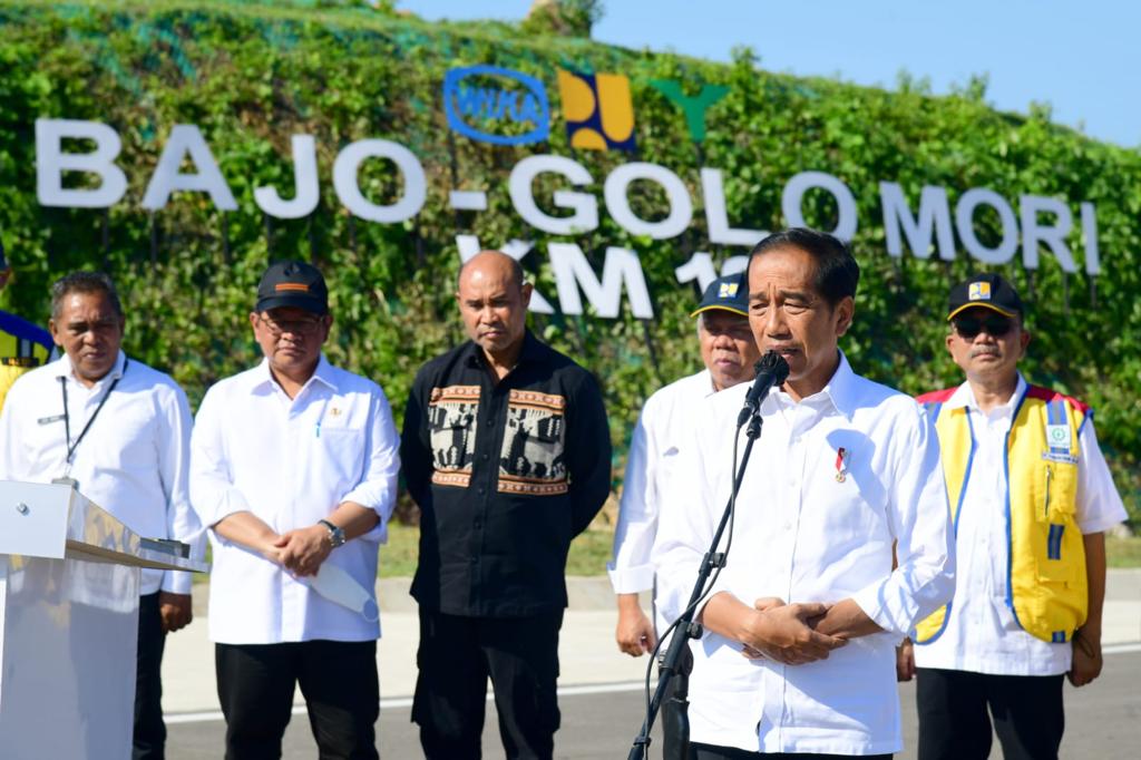 Resmikan Jalan Akses Labuan Bajo-Golo Mori, Presiden: Dorong Pengembangan Kawasan