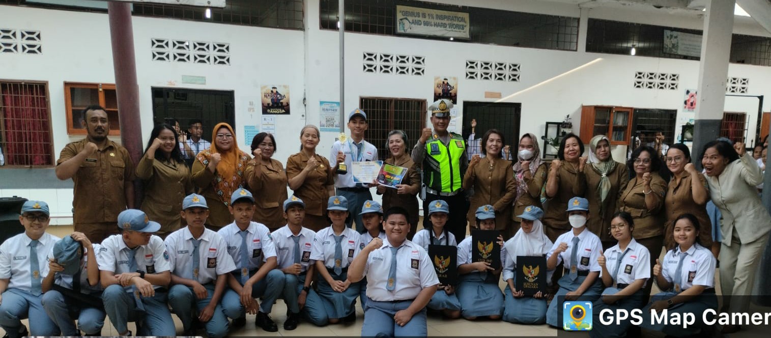 Operasi Keselamatan Toba 2023, Kanit Kamsel Jadi Irup di SMA 18 Medan