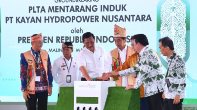 Groundbreaking PLTA Mentarang, Presiden Dukung Transformasi Indonesia Menuju Ekonomi Hijau