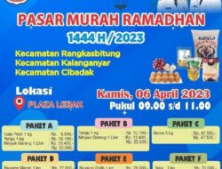 Pasar Murah Ramadhan Hadir Bantu Masyarakat Kabupaten Lebak