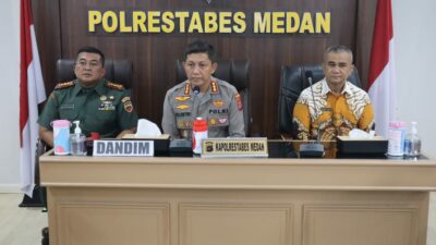 Kapolrestabes Medan Pimpin Vidcon Lintas Sektoral